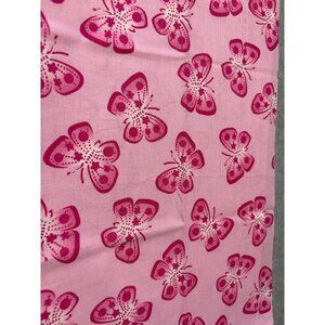 Jo-Ann Fabric Pink Butterfly Cotton Fat Quarter 18" x 22" For Sewing Quilting Cr